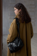 Double-Breasted Padded Long Coat