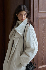 Oversized Stand-Collar Puffer Jacket