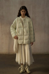 Reversible Two-Tone Round-Neck Loose Jacket