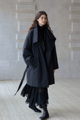 Oversized Stand-Collar Puffer Jacket