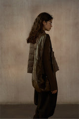 Quilted Boxy Down Vest