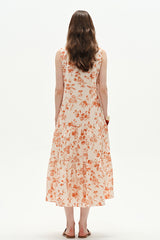Small Stand Collar Sleeveless Loose Fit Dress