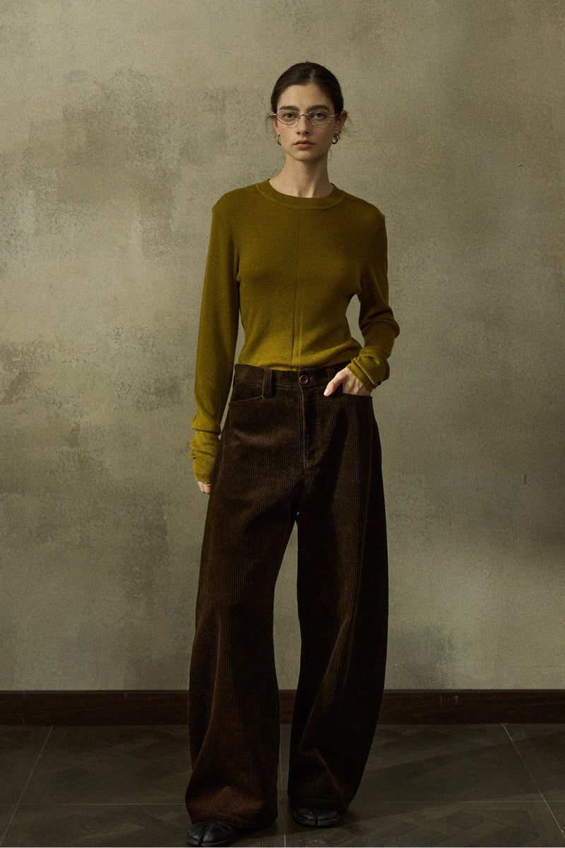 Classic Wide-Leg Slacks