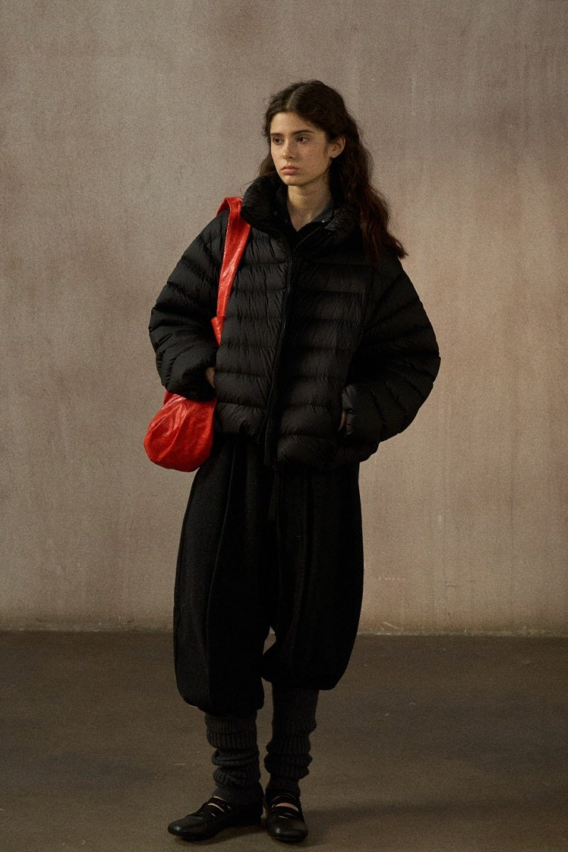 Cozy Stand Collar Quilted Down Jacket