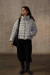 Cozy Stand Collar Quilted Down Jacket