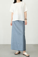 Lace-Up Wrap Skirt