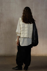 Quilted Boxy Down Vest