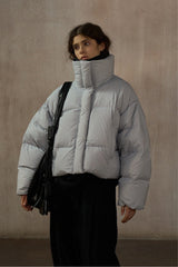 Cocoon Hooded Short Down Jacket