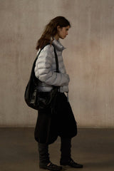 Cozy Stand Collar Quilted Down Jacket