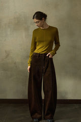 Classic Wide-Leg Slacks