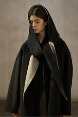 Detachable Hood Reversible Coat