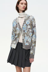 Retro Ethnic Jacquard Cardigan