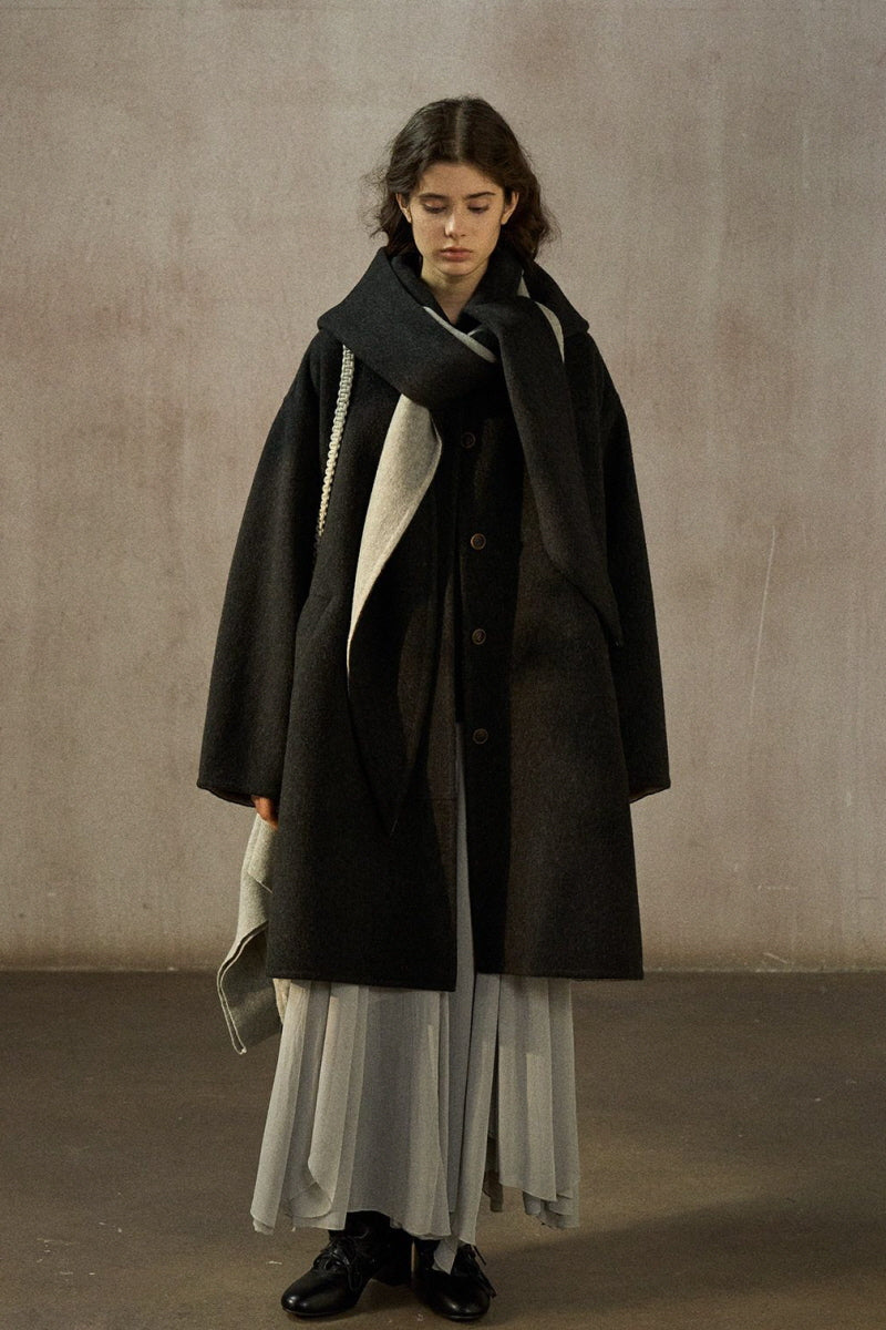 Detachable Hood Reversible Coat