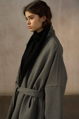 Batwing Reversible Belted Coat