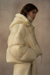 Hooded Cropped Puffer Jacket