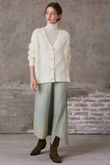 Loose V-Neck Knitted Cardigan Jacket