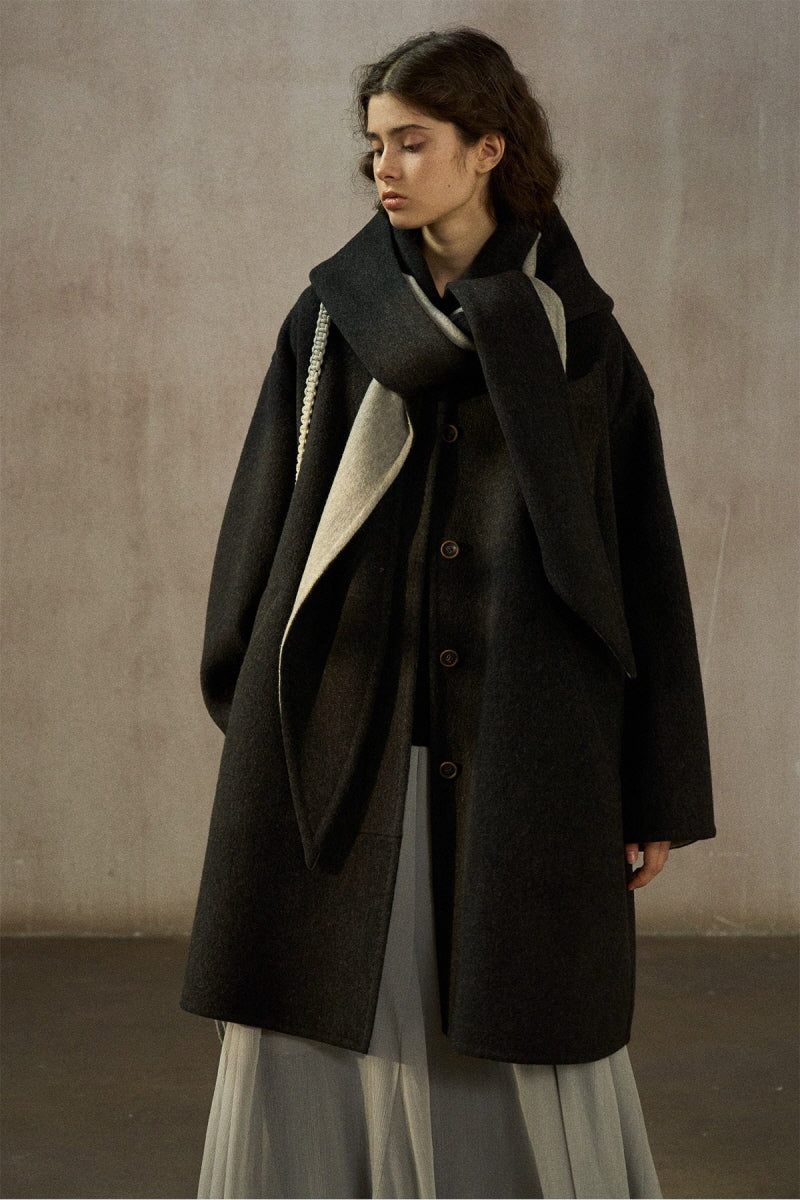 Detachable Hood Reversible Coat