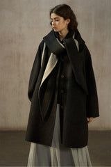 Detachable Hood Reversible Coat
