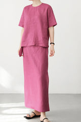 Lace-Up Wrap Skirt