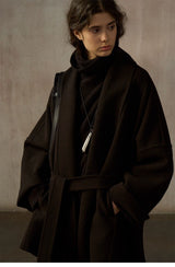 Batwing Reversible Belted Coat