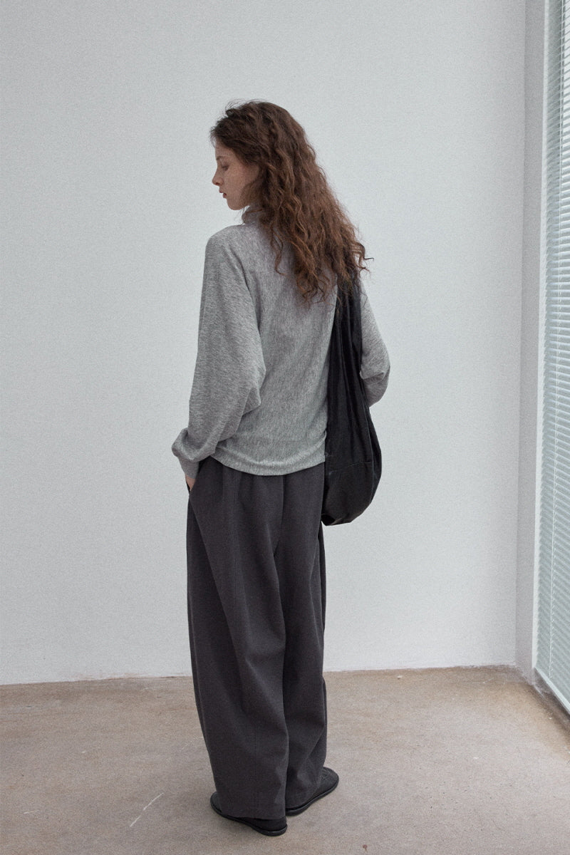Twill Lace Casual Loose Floor-Length Pants
