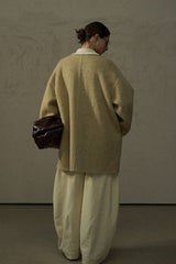 Reversible Tassel-Scarf Duffle Jacket