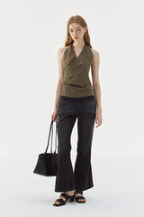 Halterneck Wrap Vest