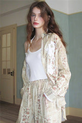 Vintage Embroidered Lace Shirt