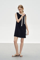 Beaded Hem Vintage A-Line Dress
