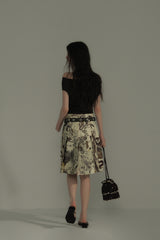Slanted One-Shoulder Knit Top
