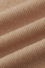 Draped Swing Collar Pleated Knit Top