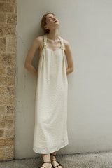 Halterneck A-Line Long Dress