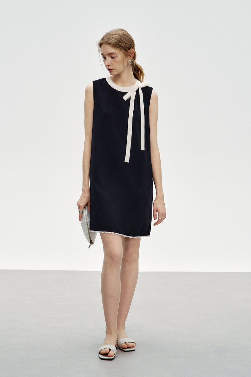 Beaded Hem Vintage A-Line Dress