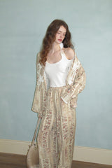 Vintage Embroidered Lace Shirt