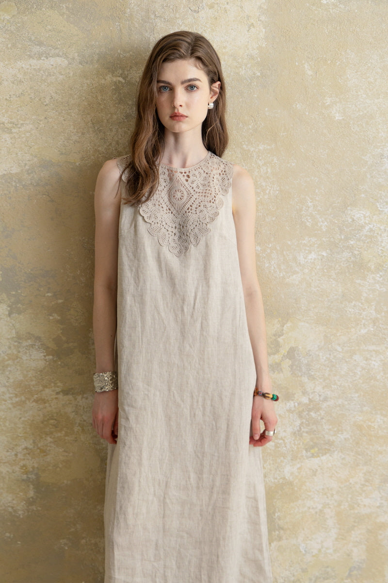 V-Neck Lace Dress