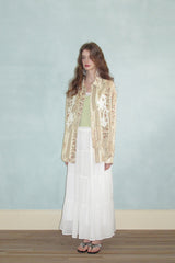 Vintage Embroidered Lace Shirt