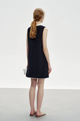Beaded Hem Vintage A-Line Dress