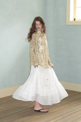 Vintage Embroidered Lace Shirt