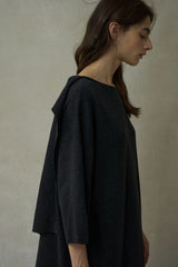 Streamer Mid-Sleeve Knit Dress
