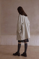 Double-Layer Cocoon Trench Coat