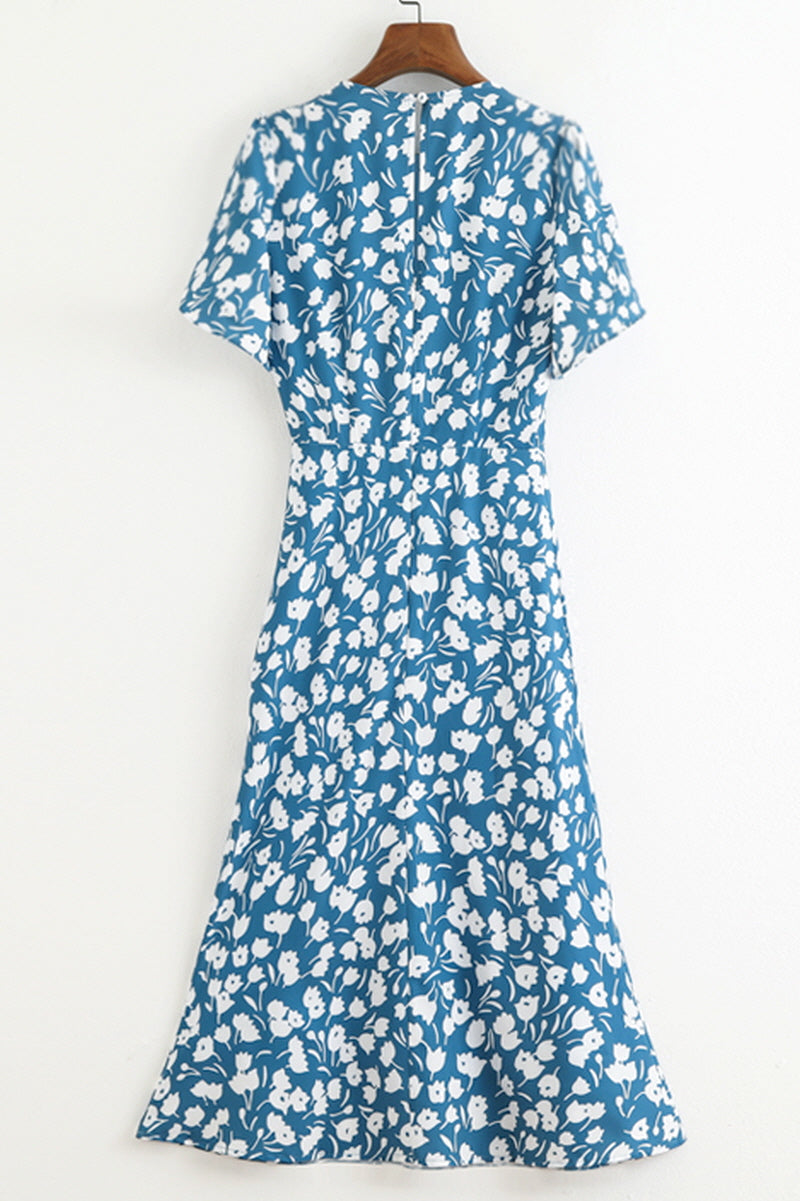 Retro Fishtail Waist Midi Dress
