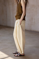 Curved Sickle Loose Pants