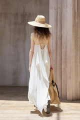Irregular V-Neck Slip Dress