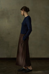 Layered Overlap Long Skirt