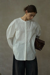 Contrast Line Minimalist Shirt