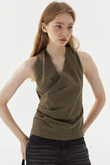 Halterneck Wrap Vest