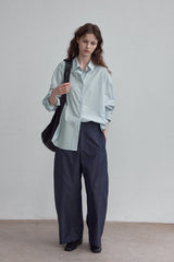 Lazy Lapel Long-Sleeved Shirt