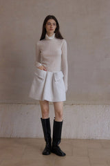 High Neck Slim Base Shirt