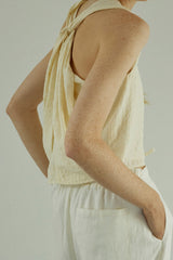 Three-Dimensional Knot Tank Top