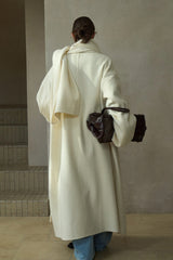 Oversized Tweed Wool Scarf